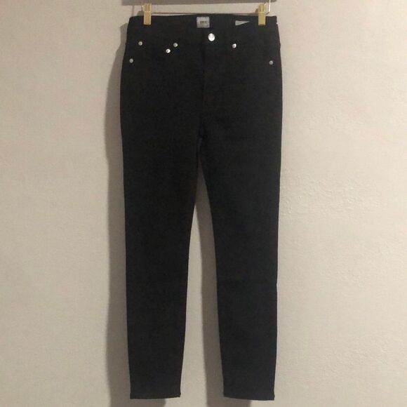 Edwin Women’s Size 28 Pixie 9” Mid Rise Skinny Denim Jeans in Black - Picture 1 of 10